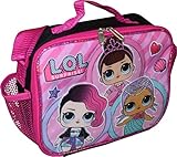 L.O.L Surprise!! Girl's Deluxe Embossed Insulated Lunch Box With Shoulder Strap