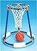 SWIMLINE Pool Basketball Hoop Floating Or Poolside Game With Real Feel Net & Float Foam For Kids & Adults Swimming Splash Hoops With Water Basketball Pools Toy Outdoor Summer Tall Boy Hoops 9165