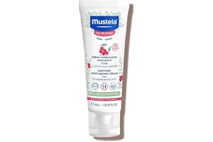 Mustela Baby Soothing Moisturizing Cream - Face Moisturizer for Very Sensitive Skin - with Natural Avocado & Schizandra Berry - Fragrance-Free - 1.35 fl. oz.