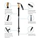 TOLKA Trekking Poles Collapsible Hiking Poles Lightweight, Walking Running Sticks with Natural Cork Grips, Quick Locks For Outdoor Walking Trekking Climbing-1 Pair