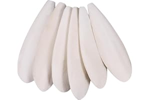 HEQU 6 Pcs Natural Cuttlebone Parakeets Pure Cuttlebone Calcium Stone for Tortoise Parakeets Canaries Cockatiels Turtles Cockatiel 9.5-10.4cm/3.7-4 inch