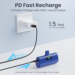 Small Portable Charger for iPhone,5200mAh MFi