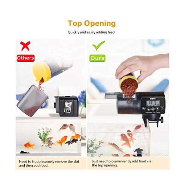 Petacc-Automatic-Fish-Feeder-Programmable-Moisture-Proof-Electric-Auto-Fish-Feeder-for-Aquarium Petacc Automatic Fish Feeder ,Programmable Moisture-Proof Electric Auto Fish Feeder for Aquarium