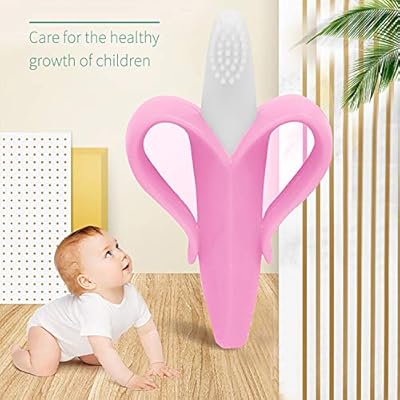 baby banana toothbrush pink