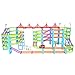 SZJJX Multi-Track Rail Car Building Block Railway Train Set Educational Kids DIY Assembly Toy with Race Track and Electric Car Five Orbits