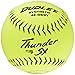 Dudley NSA Thunder SY Hycon 0.52 Slowpitch Synthetic Cover Softball (1-Dozen), Yellow, 12-Inch