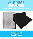 Replacement Filter Kit Designed to fit Oreck OptiMax® Air 95 Includes: Air Purifier Filter & 2 Carbon Filters, Designed & Engineered by Crucial Air