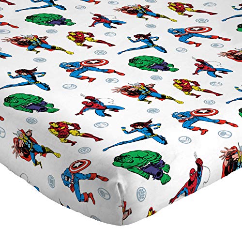 Jay Franco Marvel Avengers Fighting Team Full Sheet Set 4 Piece Set