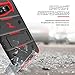 ZIZO Bolt Series for Samsung Galaxy Note 8 Case Military Grade Drop Tested with Tempered Glass Screen Protector Holster Black RED
