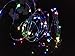 Viewpick 10ft(3m) 30 LEDs Multicolored Fairy Lights Silver Wire Lights Waterproof Led String Starry Lights Battery Powered Light Rope Lights for Seasonal Decorative Christmas Holiday Wedding Parties