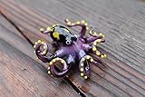 Blown Glass Octopus, Glass Octopus, Glass, Octopus, Ocean, Octopus Sculpture, Squid, Kraken, Cephalopod, Blown Glass, Octopus Figurine