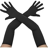 Aniler Men's and Women's 22" Long Spandex Plus Size Stretch Above Elbow Cosplay Gloves