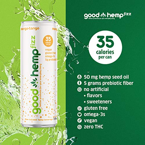 Good Hemp Fizz Low Calorie Carbonated Energy Drink Vegan Preworkout