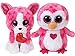 Ty 2018 Valentine Set of Two Beanie Boos - ROMEO & JULIET