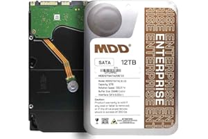 MDD MAXDIGITALDATA MDD (MDD12TSATA25672E) 12TB 7200 RPM 256MB Cache SATA 6.0Gb/s 3.5inch Enterprise Hard Drive - 5 Years Warranty (Renewed)