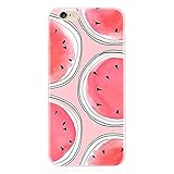 iPhone 6 Plus Case,iPhone 6S Plus Case Luoke Summer Cool Fruit Pattern Solid TPU Silicone Gel Back Thin Cover Skin Soft Case for iPhone 6 Plus 6S Plus 5.5 Inch (Style 1)