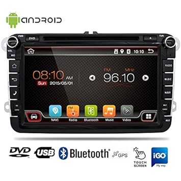 Radio automática para coche, Android, 8 pulgadas, con CD, DVD, USB ...