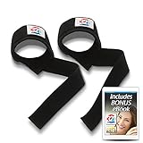 Premium Cotton Lifting Straps , Pair , With Neoprene Padding and Carrying Case and Bonus 4K eBook