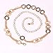 Tuscom Women's Lady Fashion Metal Chain Style Belt Body Chain