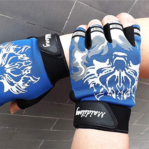 Sale! Teresamoon Antiskid Cycling Bike Gym Fitness Sports Breathable Wolf Head Gloves