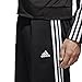 adidas Men's Athletics Essential Tricot 3-Stripe Pants, Black/Black, Small
