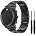 Octane Bands Suunto Core Watch Band - Metal Stainless Steel Strap Replacement Kit Black - Includes Lugs Adapters, Threadlocker, and Tools