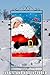 Toland Home Garden 102528 Laughing Santa Christmas Garden Flag 28x40 Inch Double Sided for Outdoor Winter House Yard Decoration