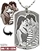 Personalized Photo Text Engraving Dog tags Custom Necklace Pendant Christmas Gift