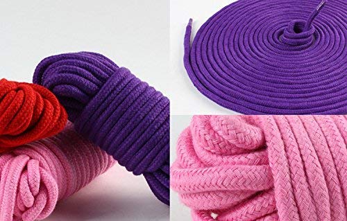 HSTMYFS Soft Rope,Outdoor Recreation Accessories, 32 Feet 10M- Soft Multipurpose Rope (Red) - Thumbnail 3