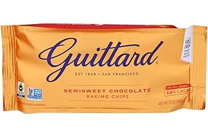 Guittard Baking Chips, Semi Sweet Chocolate, 12 oz