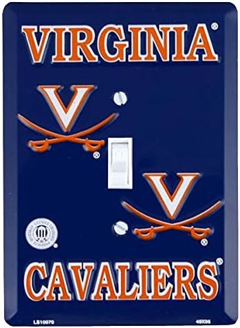 Virginia Cavaliers Embossed Aluminum Light Switch Cover NEW
