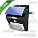 [25 LED] Solar Outdoor Patio Deck Lights – SUPER BRIGHT Outside Motion Sensor Security Sun Powered Lighting For Yard, Backyard, Pathway, Driveway, 4 Pack