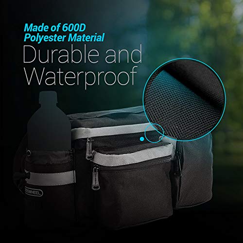 image for bike on hikes Bike Pannier Bag - Durable & Waterproof Nylon with Refle