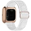 UHKZ Stretchy Nylon Bands Compatible with Fitbit Versa/Versa 2/Versa Lite/Versa SE for Women Men,Adjustable Breathable…