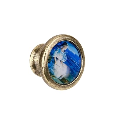 Miss and Mams Round Door Handles Wardrobe Cabinet Pull Cupboard Drawer Knob Virgo Fairy