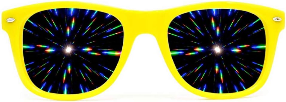 GloFX Ultimate Diffraction Glasses - Yellow - Rave Glasses