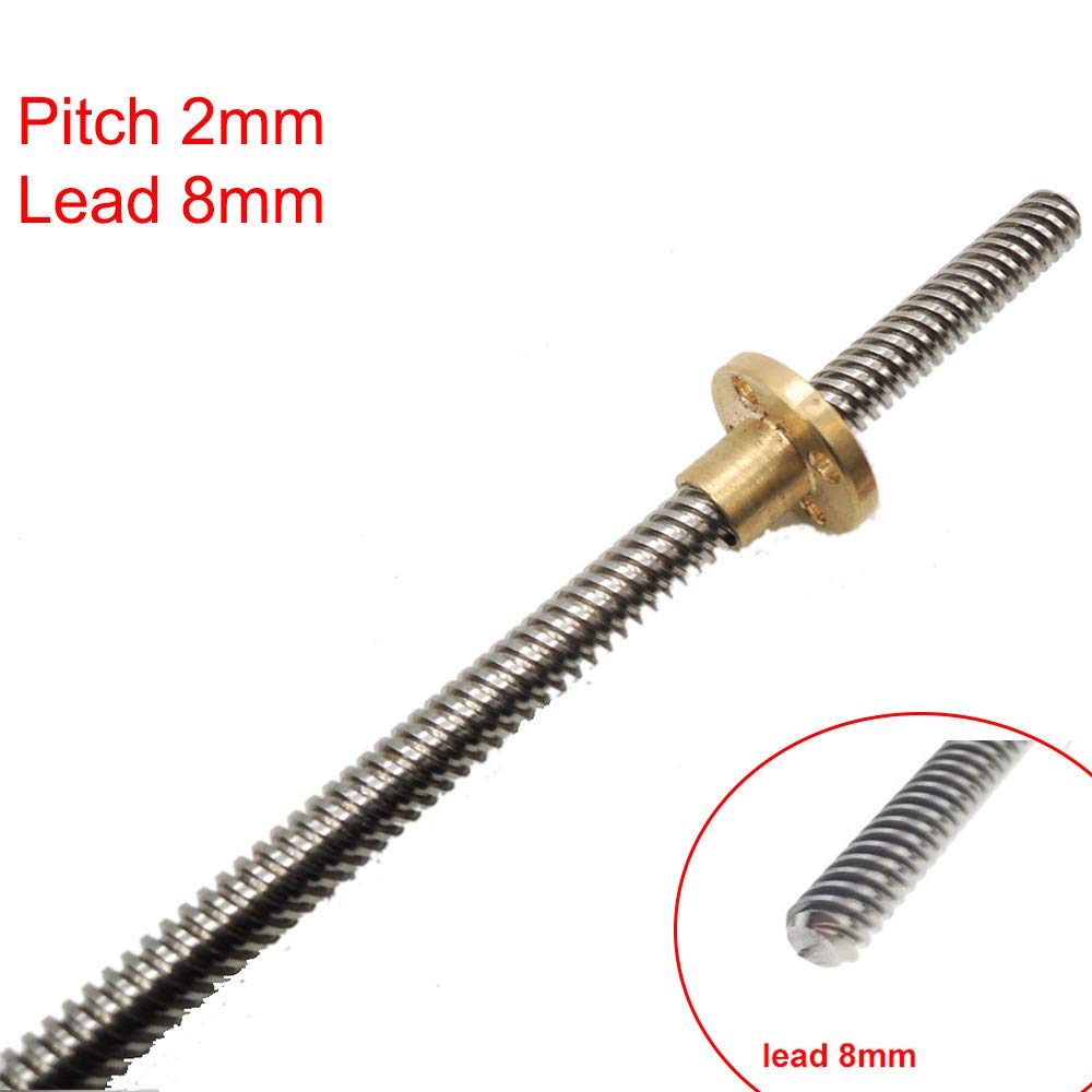2mm Pitch 8MM Dia Screw Lead T8 Lead (600mm) … Part Printer 3D THSL800