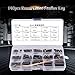 Yosoo 140Pcs Stainless Steel Key Keystock Assortment Round Ended Keyway Parallel Drive Shaft Keys Set 8mm, 10mm, 12mm, 16mm, 20mm, 25mm, 30mm