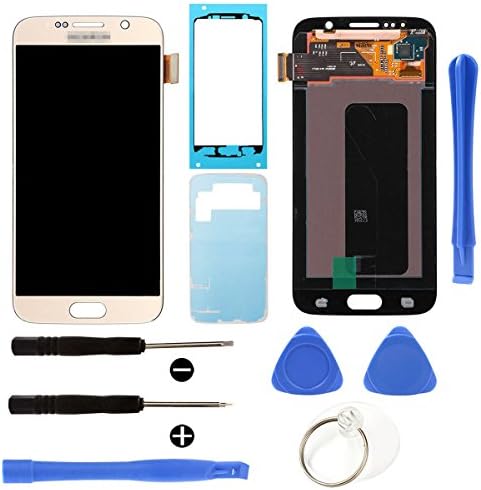 YCIL Samsung Galaxy S6 G920 LCD display Digitizer Replacement touch screen For Samsung Galaxy S6 G920 G920A G920P G920R4 G920T G920F G920V(gold)with free repairing tools
