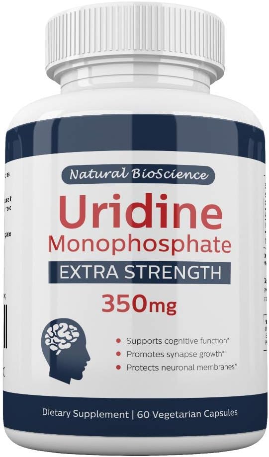 Uridine Monophosphate Maximum Strength 350 mg, 60 Vegetarian Capsules