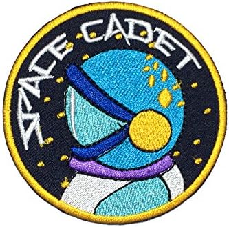 Space Cadet Astronaut Iron On Patch Embroidery Sewing DIY Customise Denim Cotton Space Explorer NASA Shuttle Cute Galaxy Sci Fi Stars