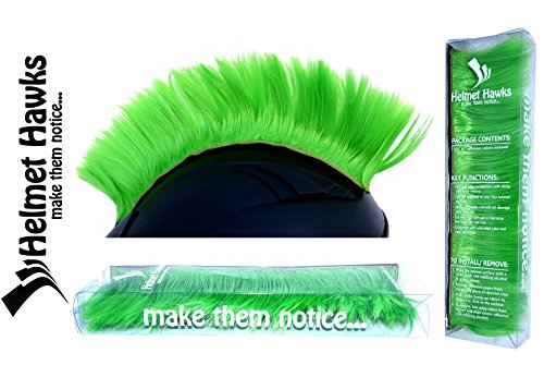 image for Helmets inc. Lime Green Motorcycle Mohawk Ski Snowboard Helmet Mohawk 