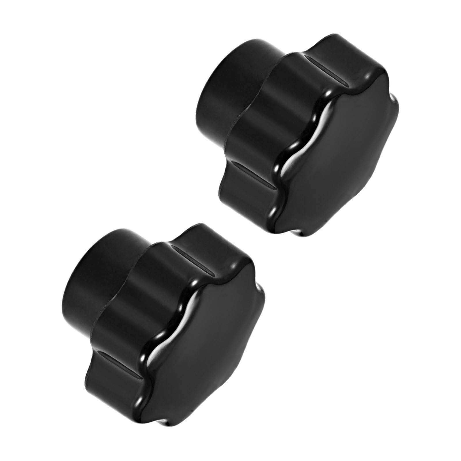 CoCud Star Knob, 38.5mm Diameter M8, Plastic Head Female Clamping Handle Screw-On Thread Knob Grip - (Applications: for Mechanical Equipment), 2-Pieces