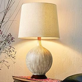 AI XIN SHOP Unique Personalized Table lamp, Creative Coconut Shell Ceramic Bedroom Bedside lamp, Study Desk lamp, Living… 51HVbAVigeL