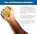 THERABAND Hand Exerciser, Ball For Hand, Wrist, Finger, Forearm, Grip Strengthening & Therapy, Squeeze Ball to Increase Hand Flexibility & Relieve Joint Pain, Yellow, Extra Soft