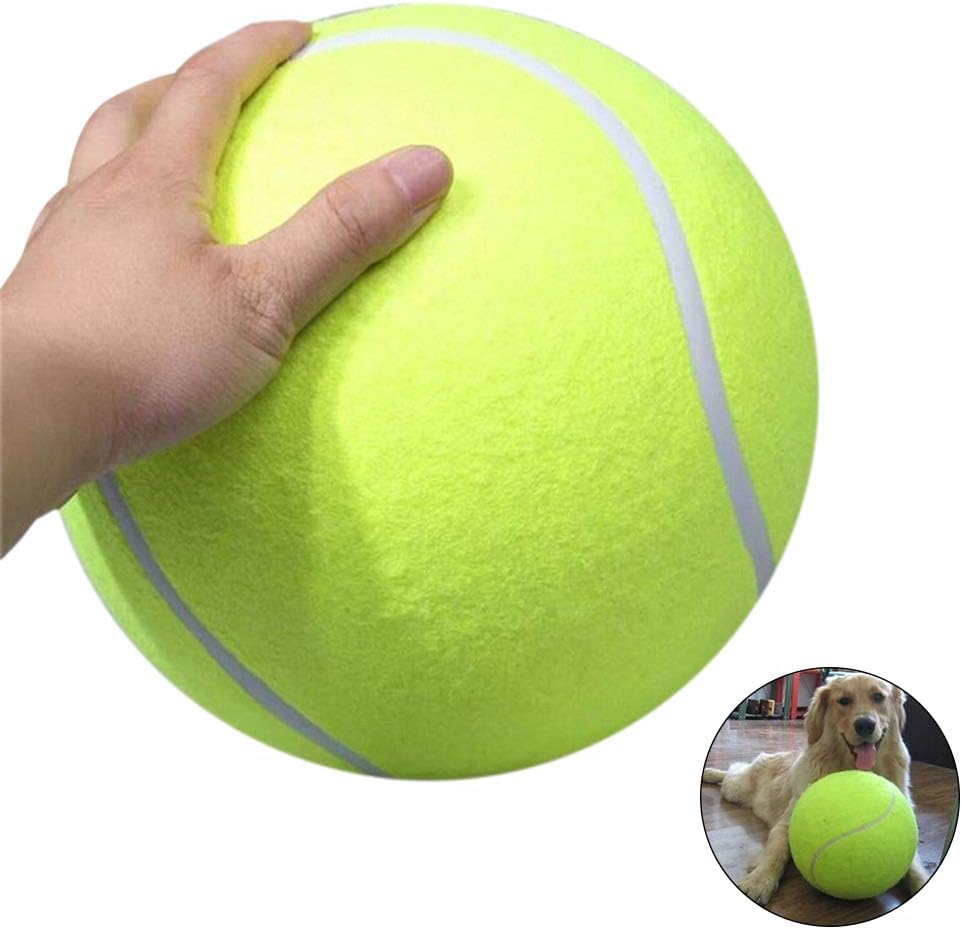 Zerodis 9.5" Large Tennis Ball Pet Toy Mega Jumbo Dogs Play Supplies Fun Outdoor Sports Beach Cricket