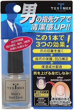 Amazon テックスメックス 男のナチュラルネイルコート 8ml テックスメックス マニキュア ネイルポリッシュ 通販