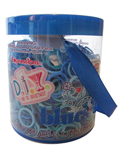 D.I.Y. Do It Yourself Blues Bracelet Rubberbands 1200 Pc - As Seen On You Tube