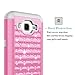 Galaxy Core Prime Case, ECStudded Rhinestone Crystal Bling Diamond Hybrid Defender Armor Case Cover for Samsung Galaxy Core Prime G360 (Pink+Grey)