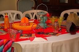 Amazon.com: Beistle Printed Fiesta Table Runner: Party Tablecovers ...